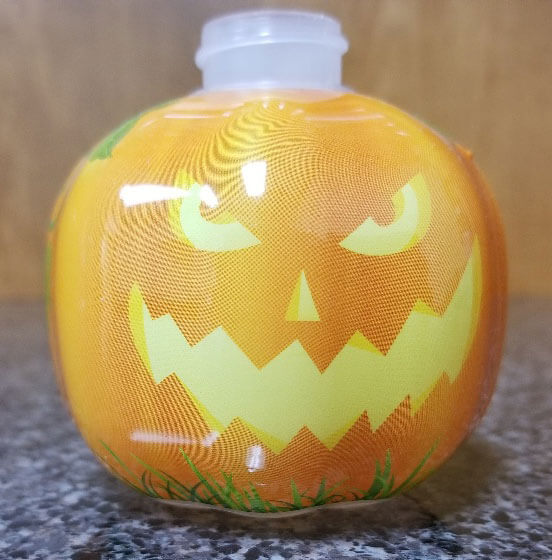 Shrink Sleeve - Pumpkin, Jack-O-Lantern Bottle